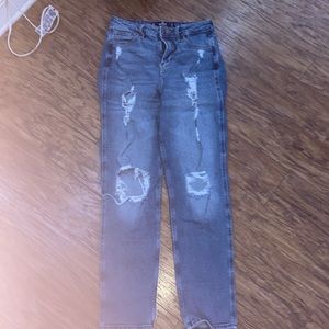 hollister blue mom jeans size: 5R w:27 L:27